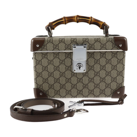 Gucci Globe-trotter GG Beauty Beige Brown - Picture 1 of 11